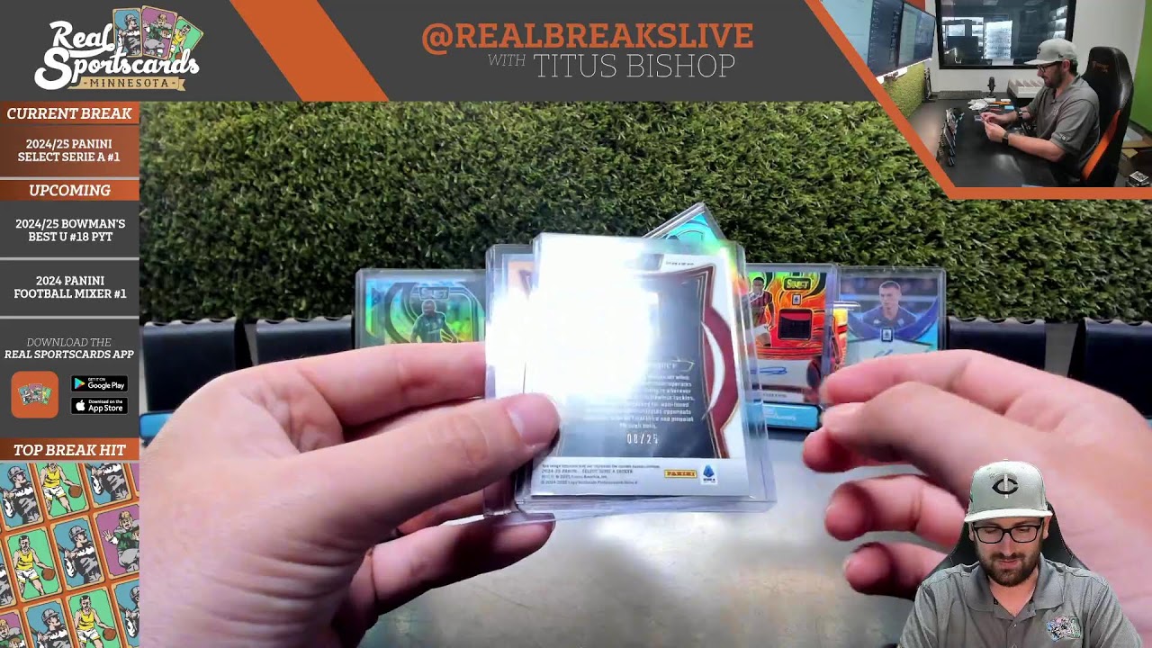 2024/25 Panini Select Serie A Soccer #1 Hobby 2-Box Random Teams (6/10/25)