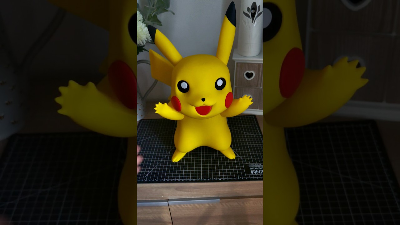 Life Sizes Pikachu 3D Print #pokemon #3dprinting