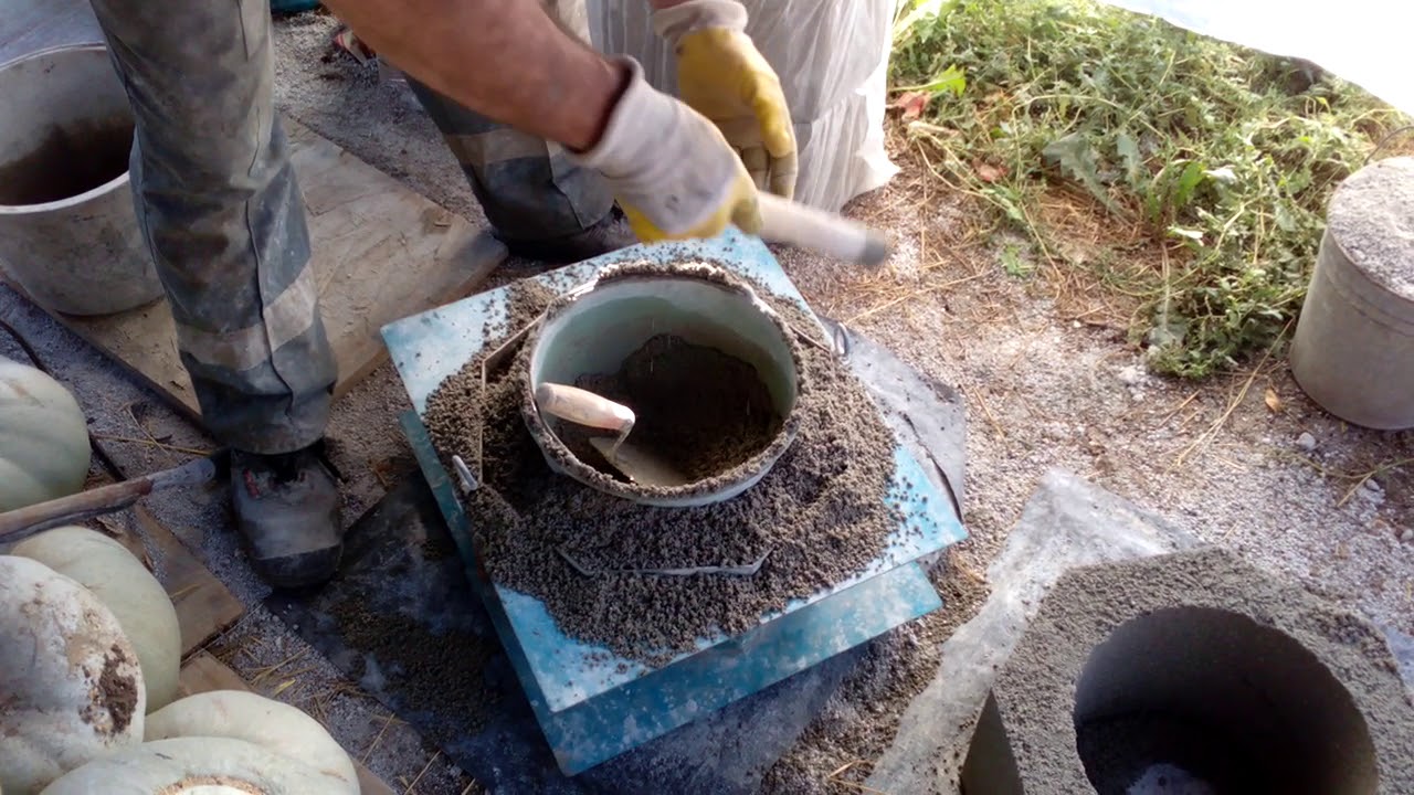 Формовка элементов наборного столба