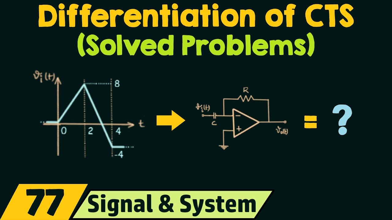 Differentiation of Continuous Time Signals (Solved Problems)