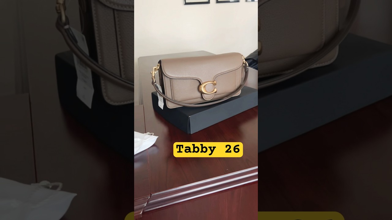Coach Tabby Shoulder Bag 26 in Dark Stone &hearts;️ Please subscribe #coachdarkstone coachtabby26 #coachny