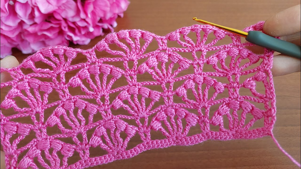 WONDERFUL BEAUTIFUL CROCHET FLOWER knitting pattern  making, step-by-step explanation for beginners
