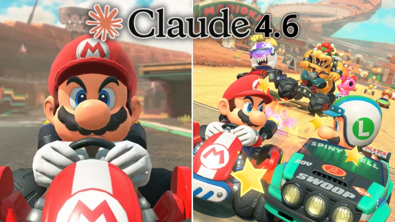 Dei 1 HORA pro Claude 4.6 criar Mario Kart do ZERO… ficou jogável? 😱