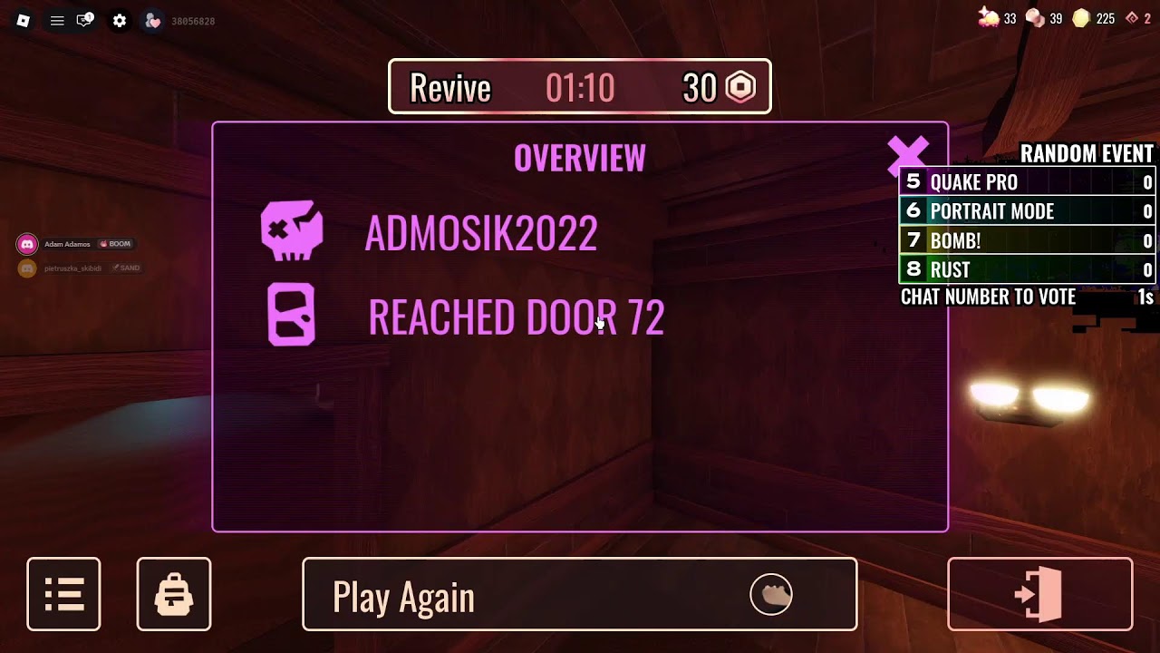 Doors Floor 1 ale z chaos mode i czat mnie troluje