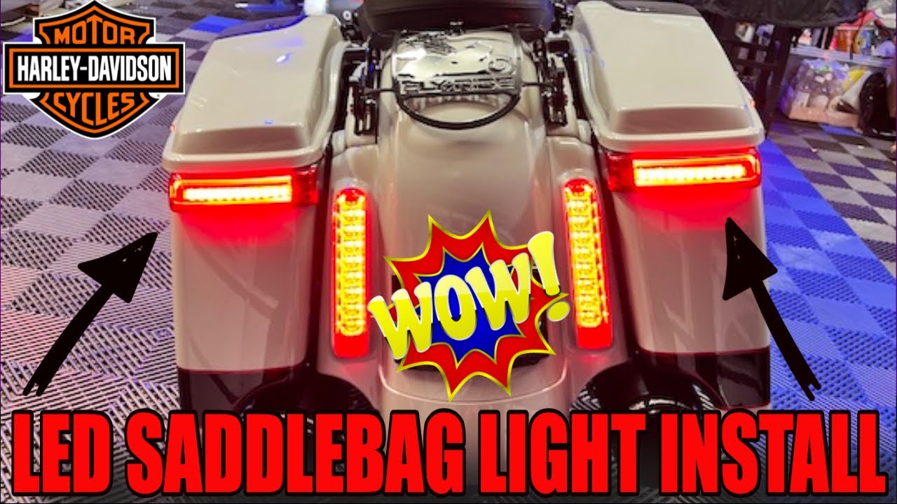 2022 HARLEY DAVIDSON SADDLEBAG LED LIGHTs INSTALL