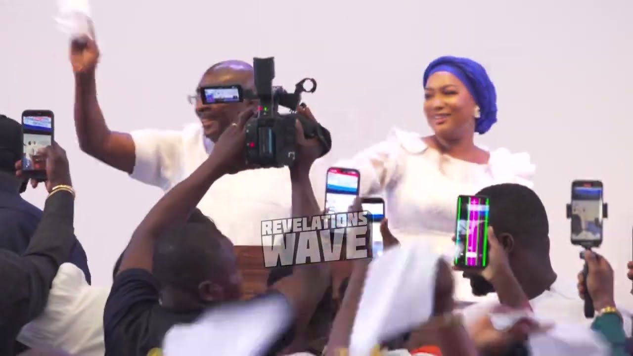 Dr Bawumia and his Wife Samira Arrival at NPP thanksgiving Service with Afenyo-Markin
