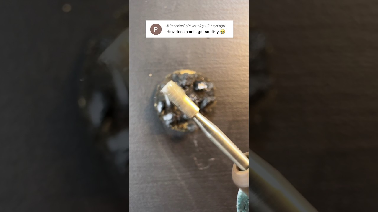 This Coin Cleaning Method Feels illegal to use 🙆