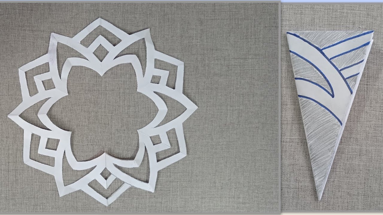 #How to make a easy & beautiful Snowflake? #diy #craft #paper #papercraft #handmade @ArtCraftEdu