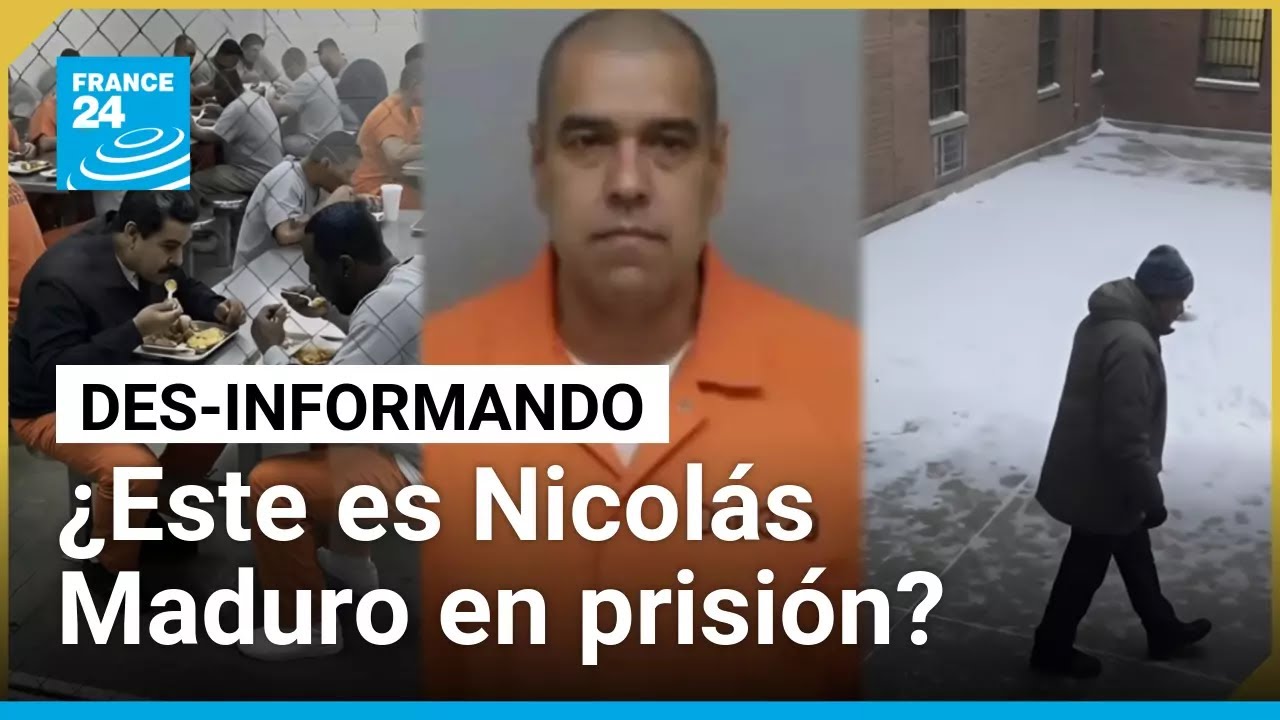 ¿Son reales las imágenes que muestran a Nicolás Maduro en la prisión de Nueva York?