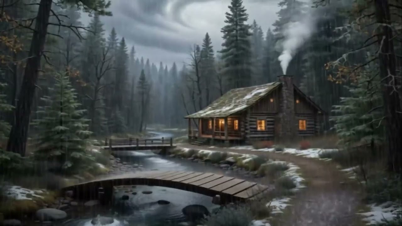 Lluvia en el bosque para que te relajes y trabajes tranquilamente