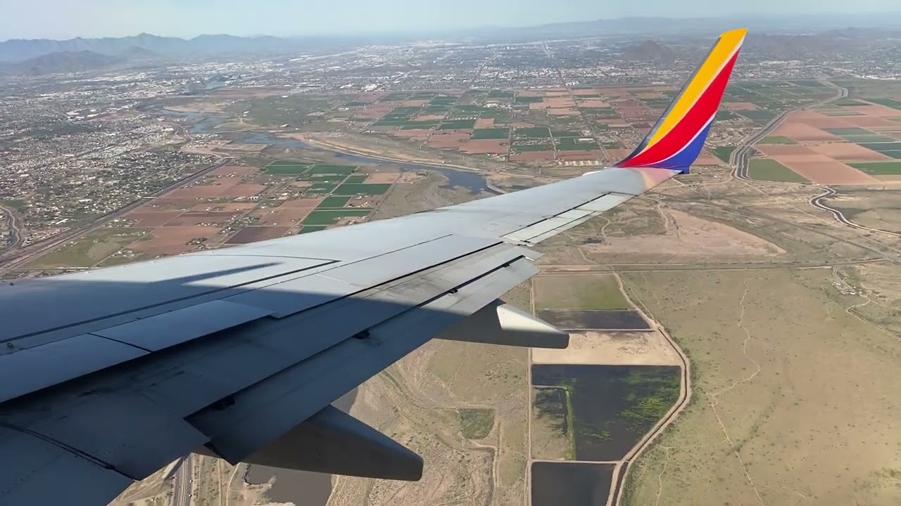 Southwest Airlines 737-700 Landing Phoenix PHX