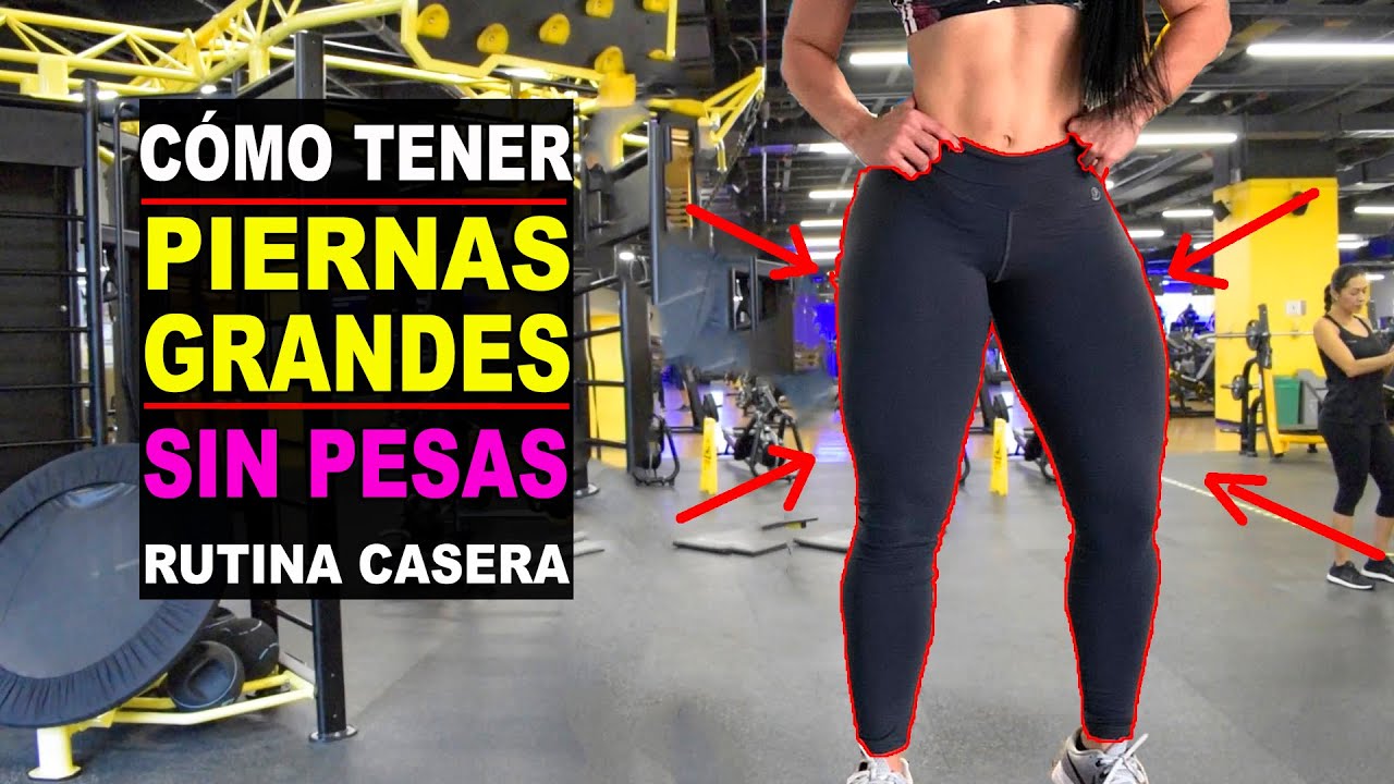 🔥 Cómo ENGROSAR Piernas SIN Pesas | Piernas Grandes y Bonitas 🍑 Leg Day at Home/ Adryán Medellín
