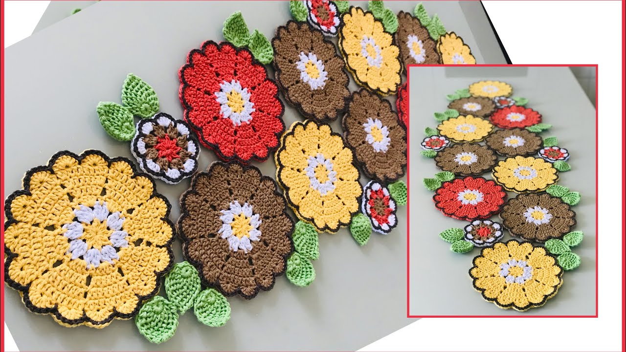 Caminho de Mesa Russo em Crochê - Trilho de Mesa Russo #caminhodemesadecroche