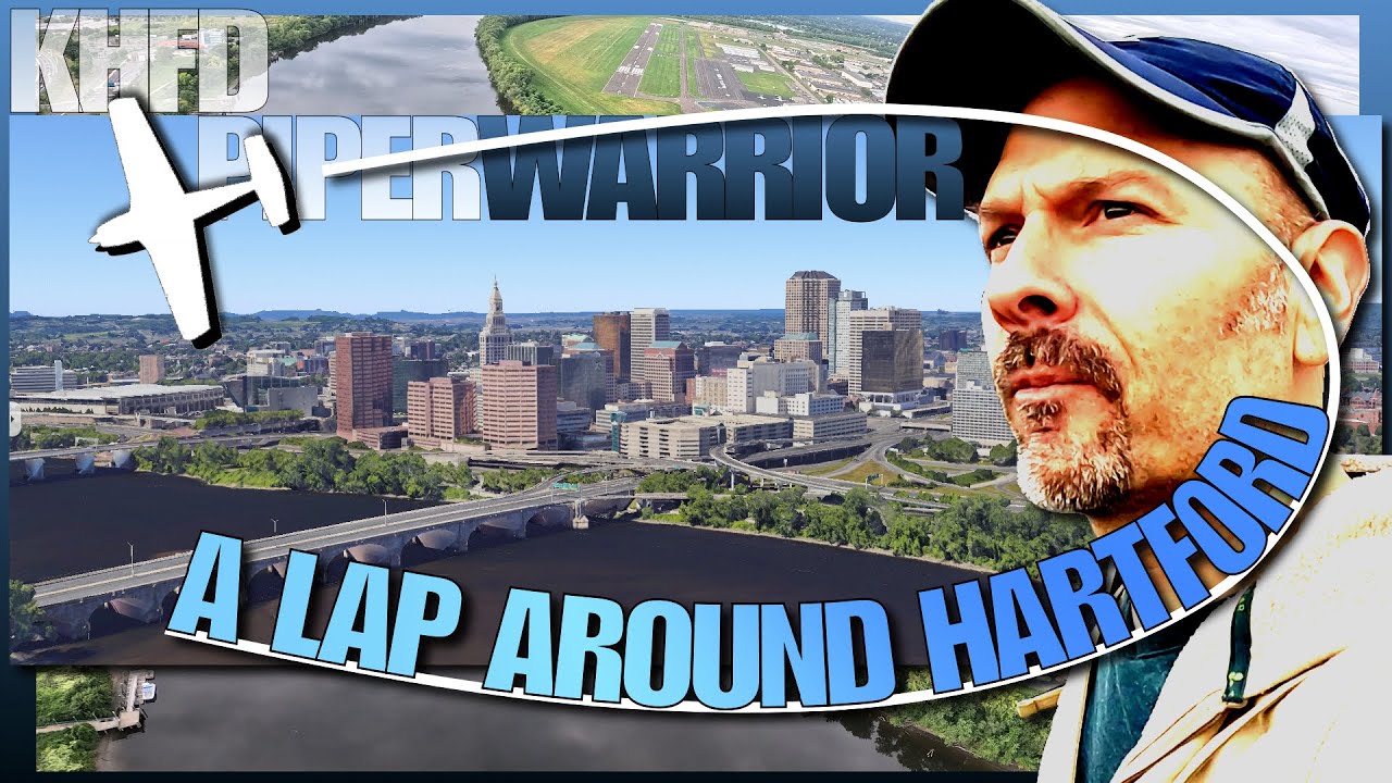 Piper Warrior VFR Flight around Hartford, CT with ATC