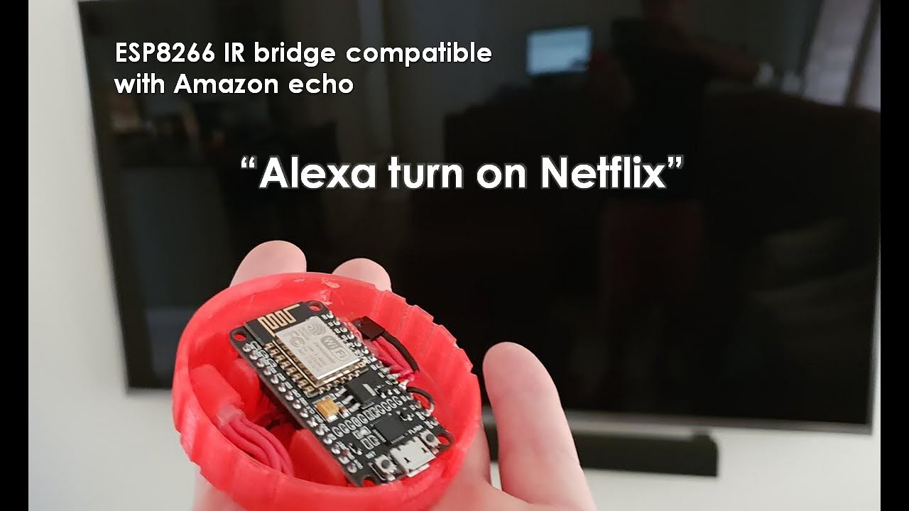 ESP8266 IR bridge compatible with Alexa.