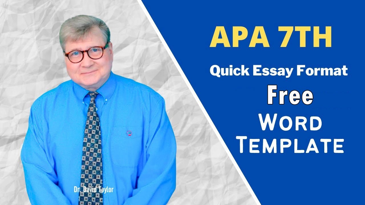 APA Style Essay Format 2025 (Word)