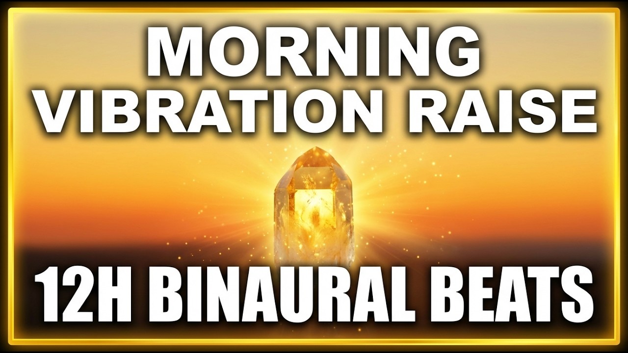 🔴 MORNING VIBRATION RAISE 12 Hours | Binaural Beats Manifestation & Positive Energy LIVE