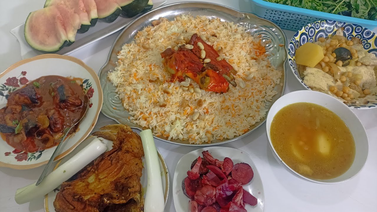 مندي لحم ملفوف البذنجان كاستر بالبسكت سمج گلي مشاهده ممتعه 😘