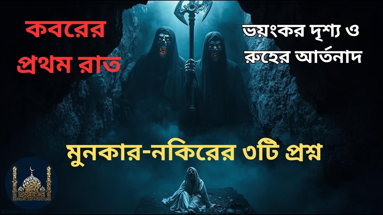 মৃত্যুর পর কবরের প্রথম রাত: রুহের যাত্রা ও আর্তনাদ | কবরের নিস্তব্ধতা এবং মুনকার-নকিরের ৩টি প্রশ্ন