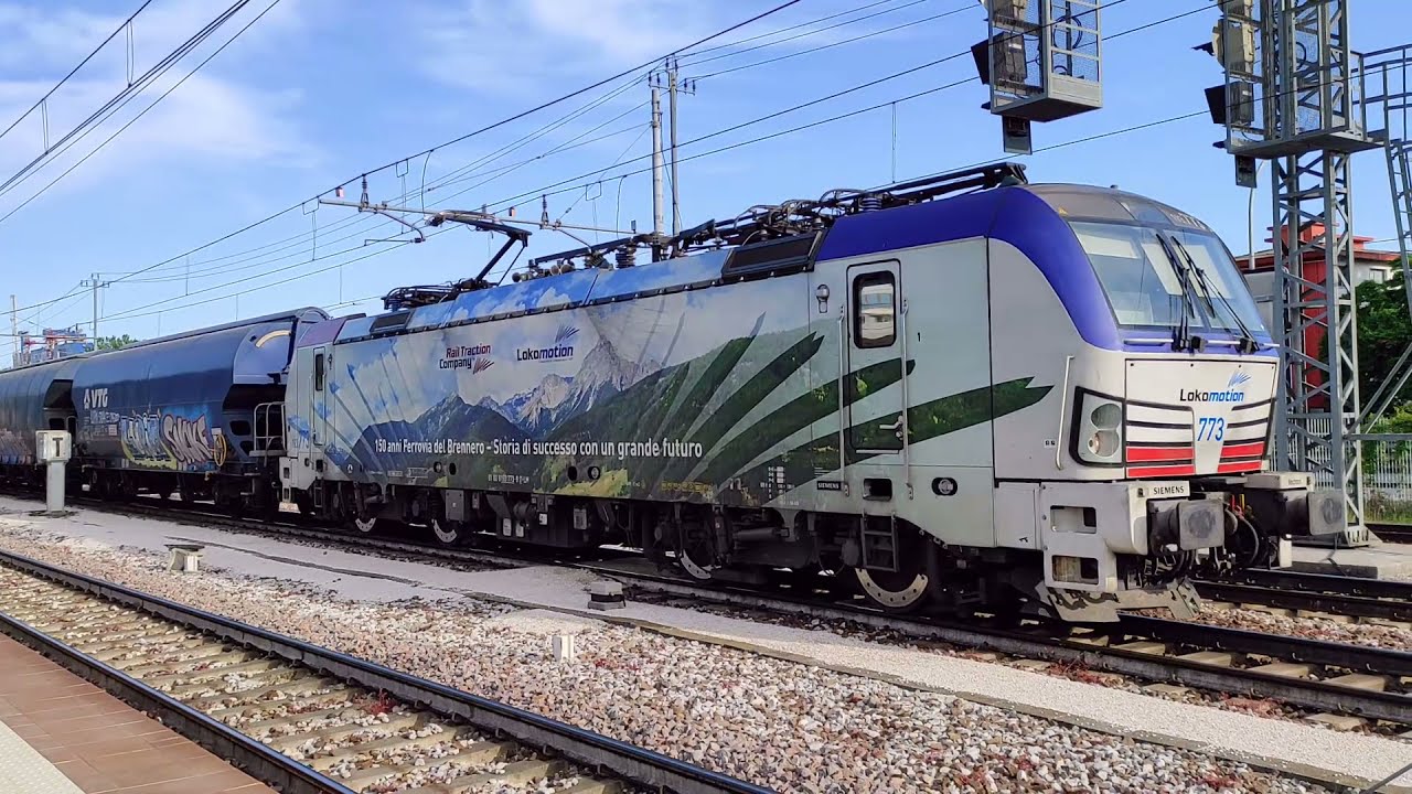 E193.773 | POP DEDICATO AL GIRO D'ITALIA E ALTRI TRENI A VENEZIA MESTRE
