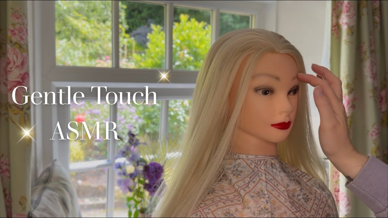 ASMR Light & Gentle Face Touching with Hair Adjusting around the Front | No Talking ASMR 