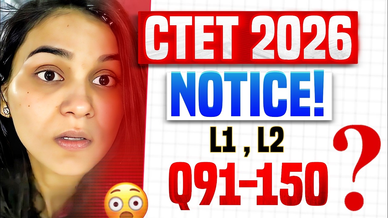 CTET 2026 Q.91&ndash;150 LANGUAGE BIG UPDATE? 😳 NEW NOTICE , admit card by HIMANSHI SINGH