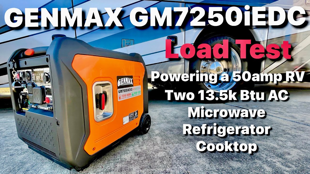 Испытание под нагрузкой нового инверторного генератора GENMAX GM7250iedc на двух видах топлива