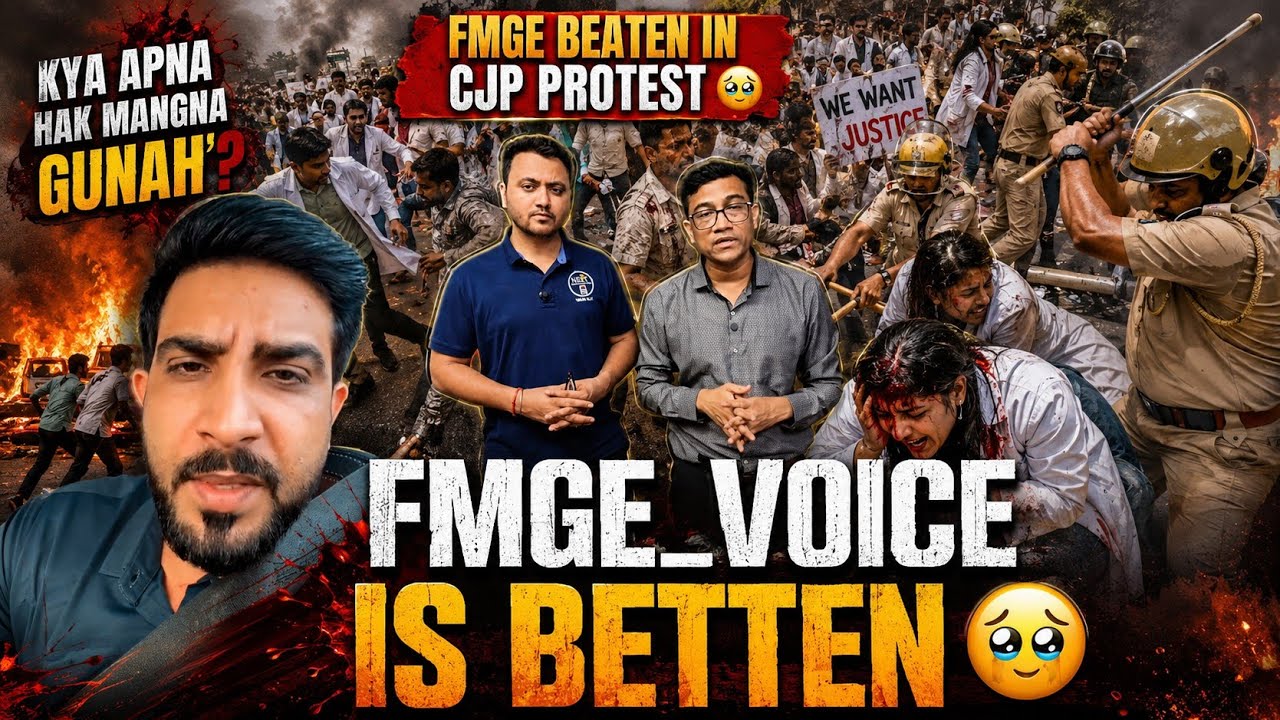 😢 FMGE Ko Pita Gaya? CJP Protest Mein Kya Hua | Full Truth Explained #cjp #fmge #cockrochjantaparty