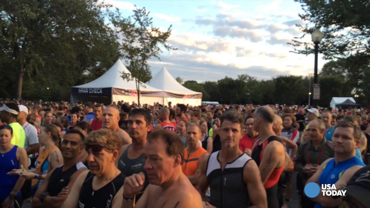 Record-setting double-amputee inspires triathletes