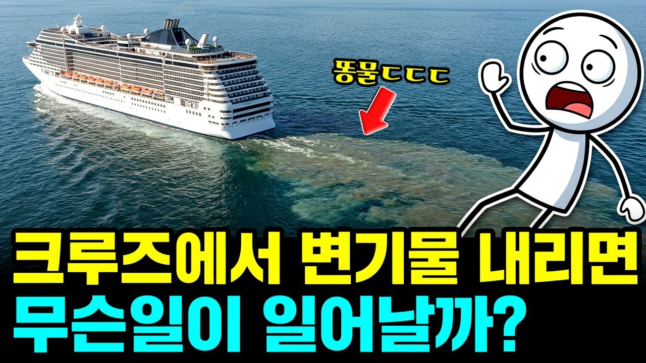 크루즈에서 변기 물을 내리면, 그 뒤에 벌어지는 진짜 일