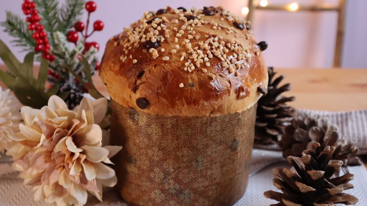 Cómo hacer un PANETTONE DE CHOCOLATE Y FRUTOS SECOS casero, un pastel navideño🎄 súper esponjoso 😋!