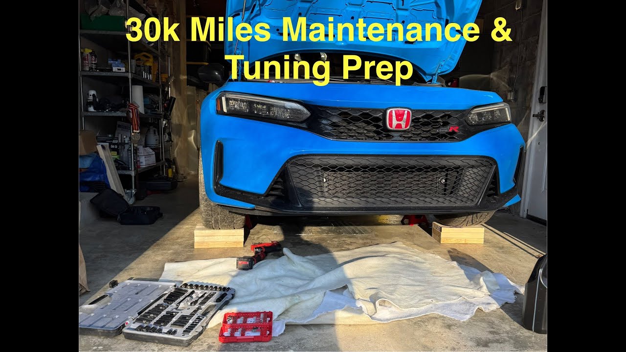 Подготовка к тюнингу Honda Civic Type R (FL5) и техническое обслуживание после 30 000 миль пробега.