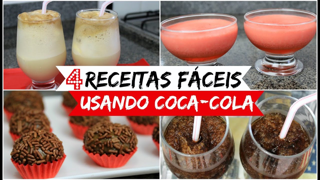 4 RECEITAS FÁCEIS USANDO COCA-COLA - Sisters Lellis