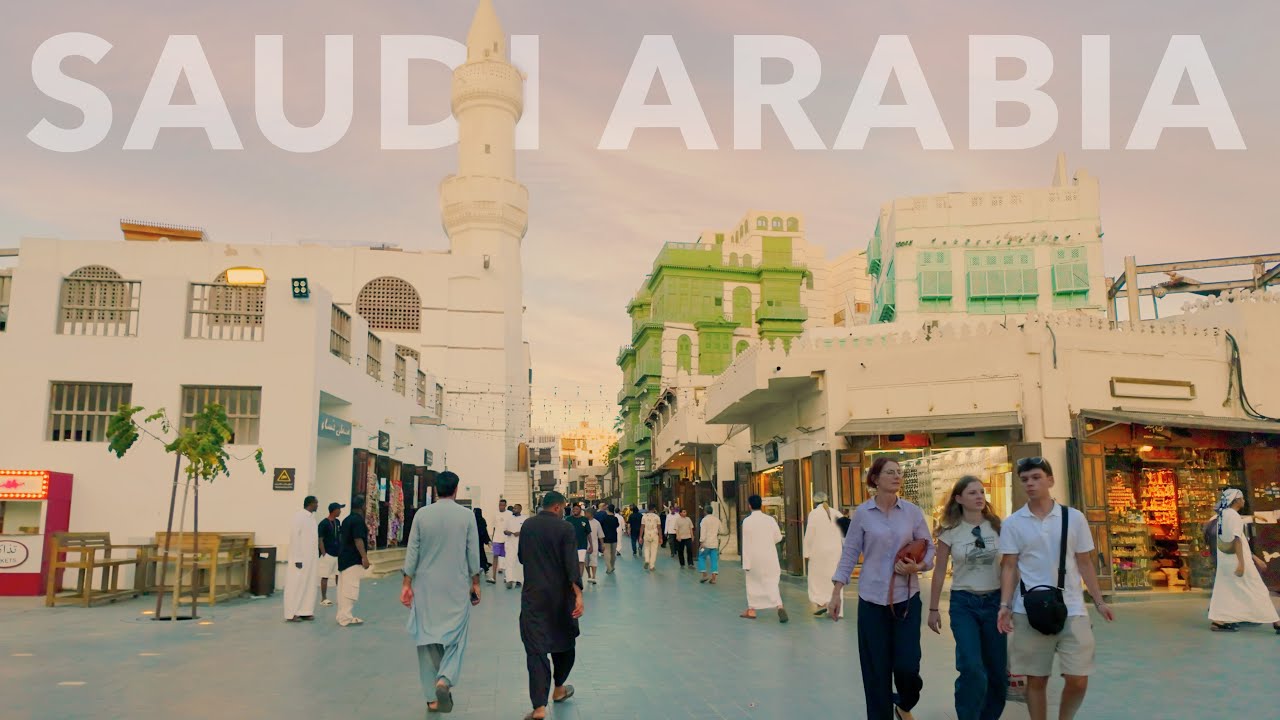Jeddah, Saudi Arabia 🇸🇦 Sunset Walk in Al-Balad - 4K/60fps Walking Tour
