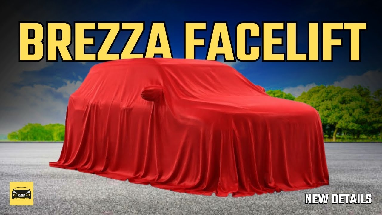 2026 Maruti Brezza Facelift Spotted! Turbo Petrol Engine, 6-Speed Manual & Pano Sunroof