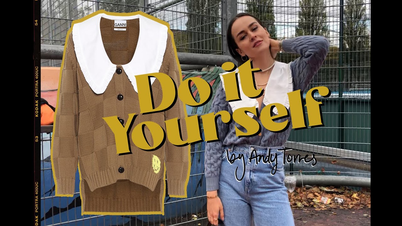 DIY | The Ganni inspired Oversized Collar Cardigan