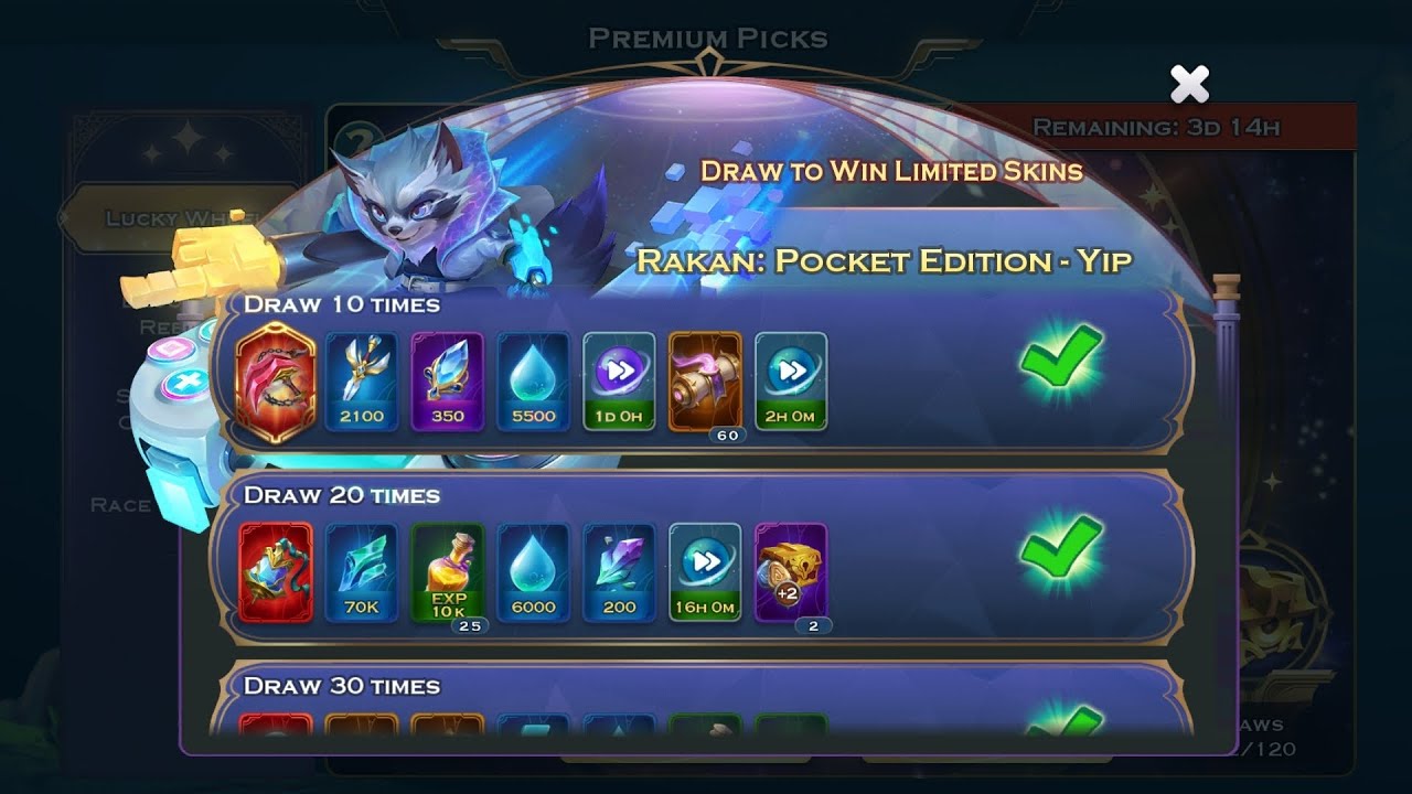 ART OF CONQUEST  | NEW YIP LUCKY WHEEL SKIN | RAKAN POCKET EDITION REVIEW | 2 MONTHS PVP PROGRESS  