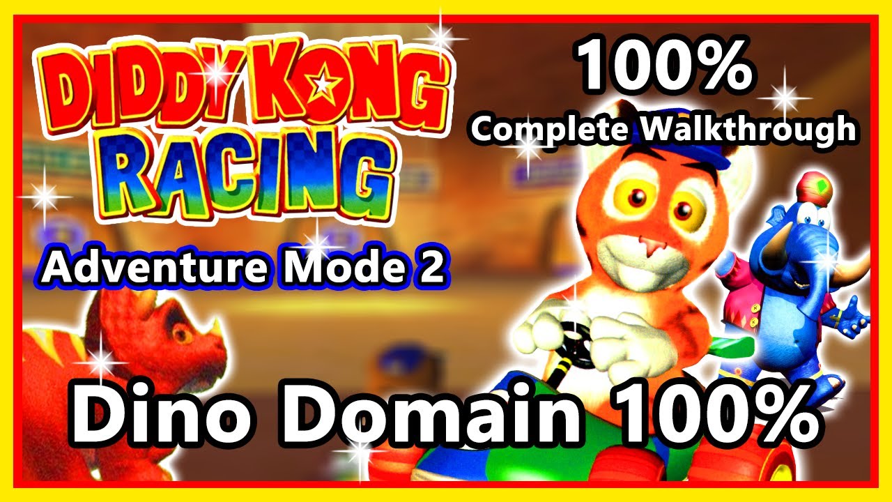 Diddy Kong Racing - 100% Complete Walkthrough | Adventure Mode 2 | Dino Domain 100%