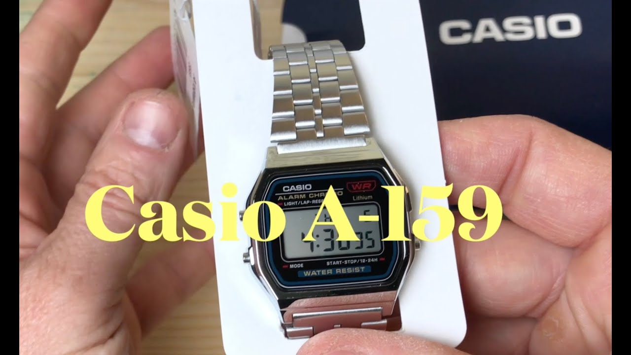 НЕ A-158; этот сделан в Японии (Casio A-159, РАСПАКОВКА)