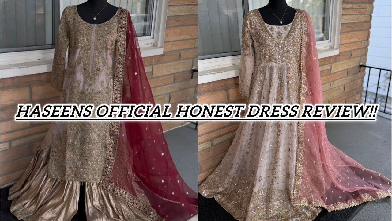 HASEENS OFFICIAL DRESSES HONEST REVIEW🛍️🛒!!BEAUTIFUL PARTY DRESSES 👗!!