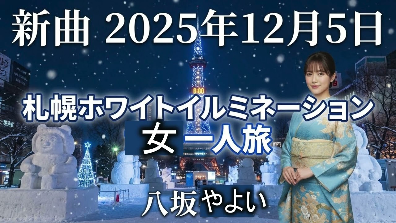 札幌ホワイトイルミネーション女一人旅【新曲発売記念💖】演歌歌手・八坂やよいの冬旅