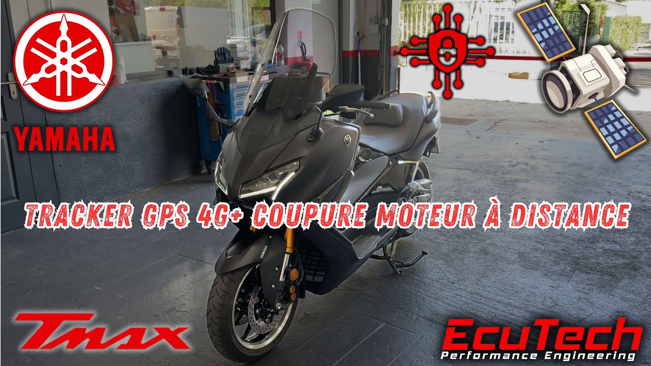 [DEMO] Tracker GPS 4G + Coupure Moteur à Distance - Yamaha T-MAX 2025 EcuTech