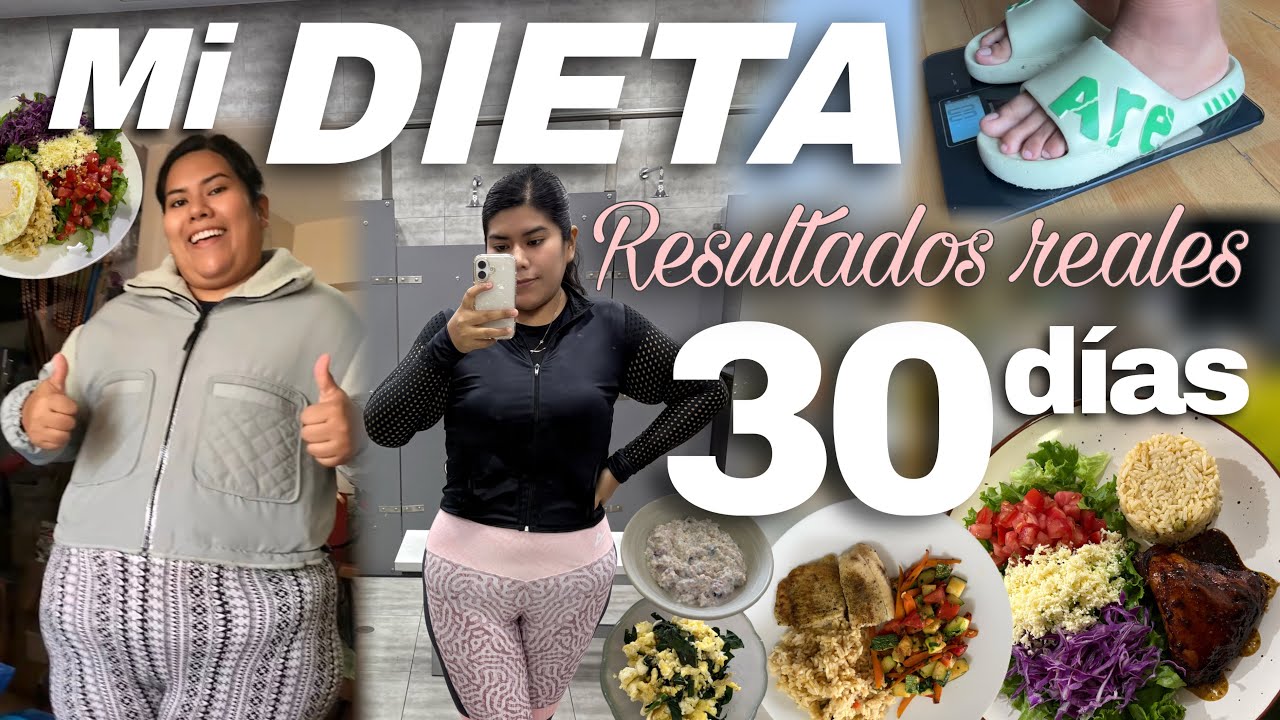 Intentando BAJAR DE PESO 🥺 Lo qué COMO en un día 🍎 + mi PESO después de 1 MES ✨ | Arlessy