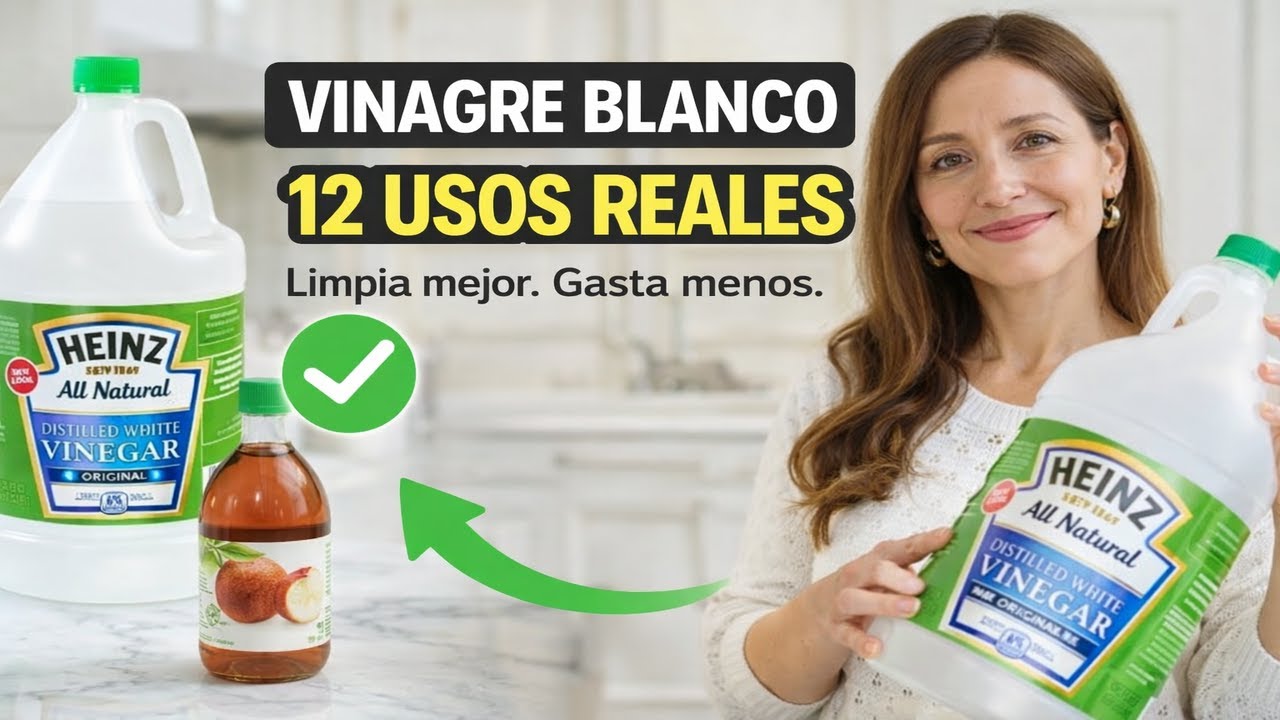 VINAGRE BLANCO: 12 FORMAS REALES de Limpiar Tu Casa, Ahorrar Dinero y Mantener el ORDEN Consciente