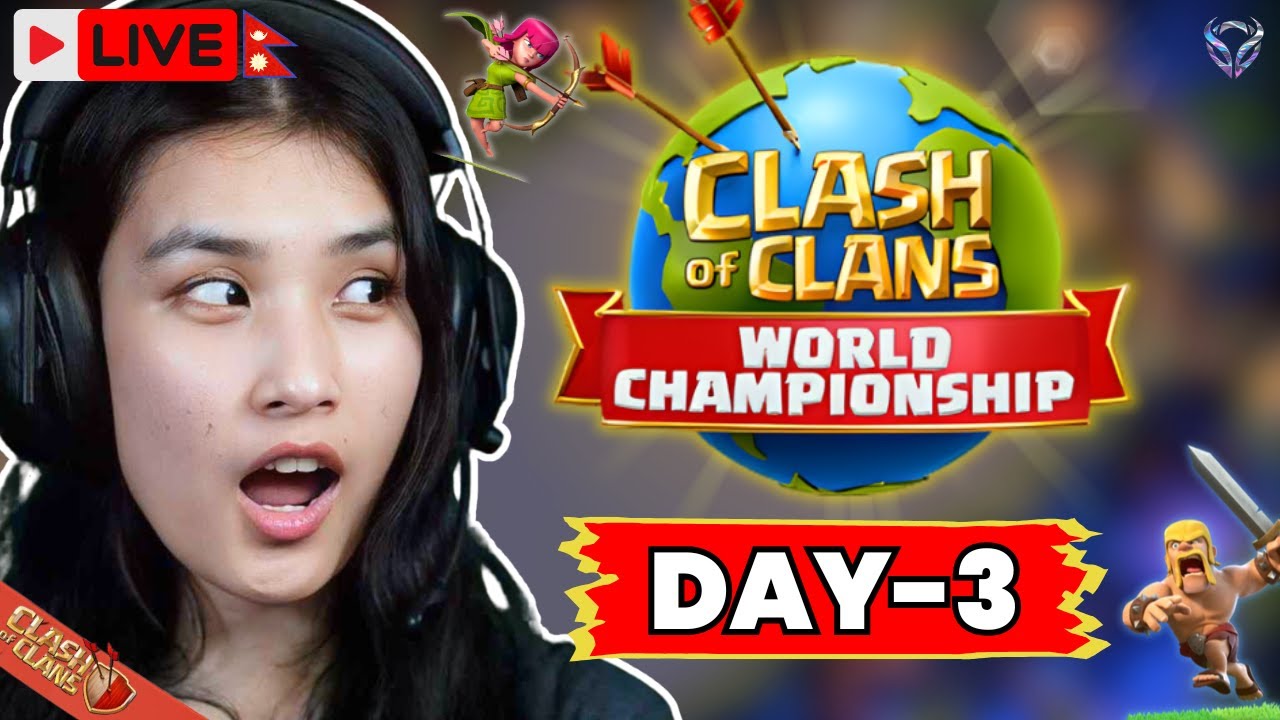 Clash of Clans LIVE | World Championship Finals | Day-3 | Watch Party With AlyyOn