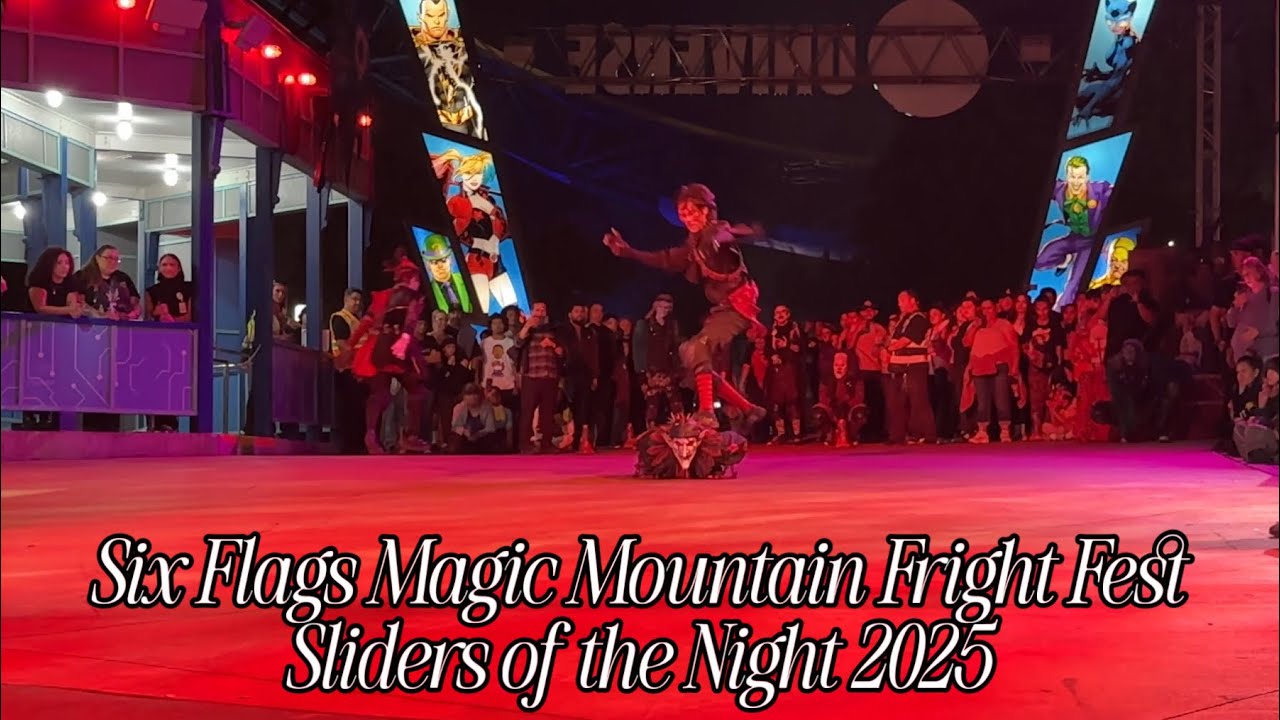Six Flags Magic Mountain Slider Show Fright Fest 2025