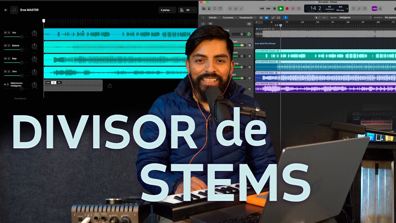 Divisor de pistas de audio de una canción | Logic pro 11 y Moises.ai