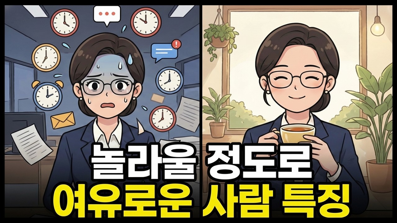 무서울 정도로 여유로운 사람들의 8가지 특징 (뇌과학적 증명)