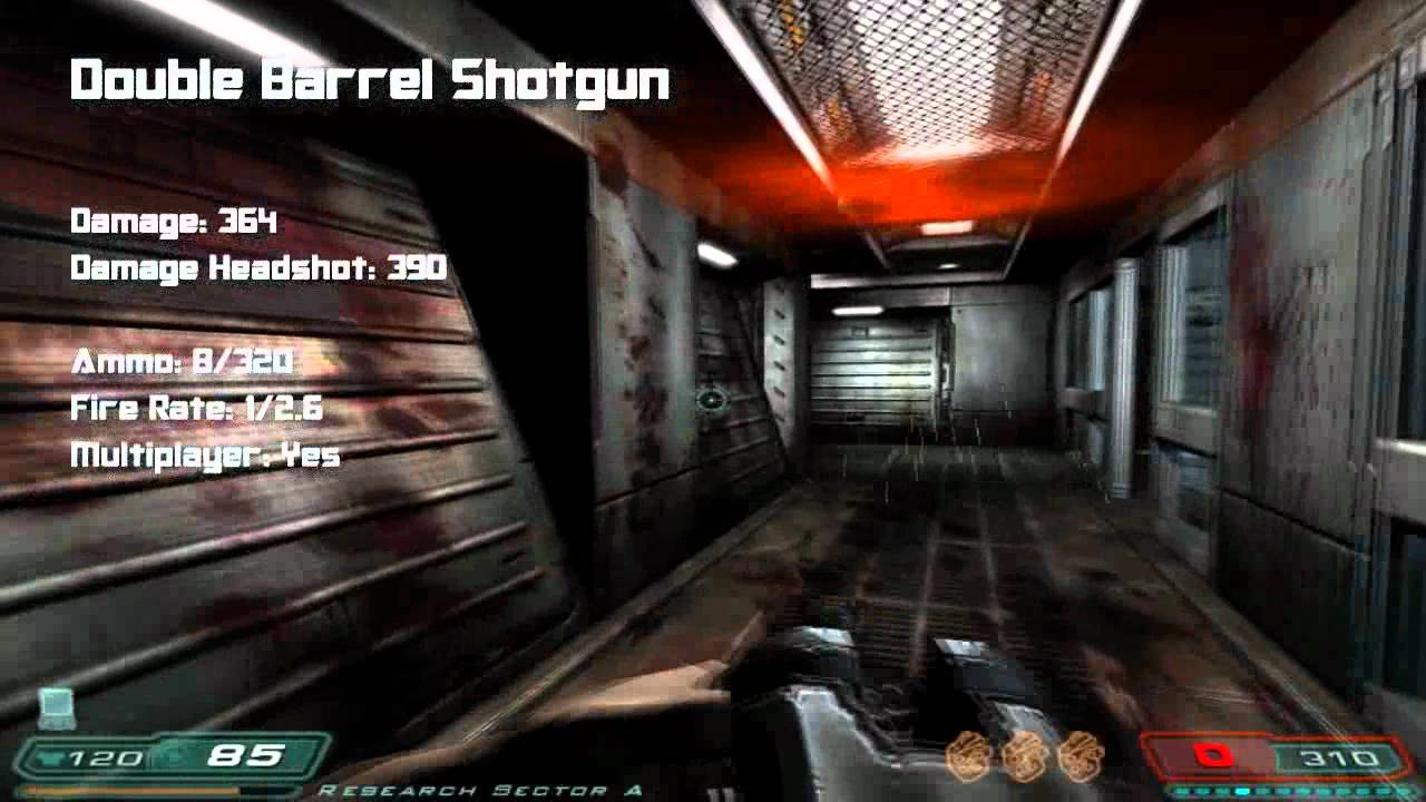 Doom 3 & Resurrection of Evil - All Weapons & Statistics