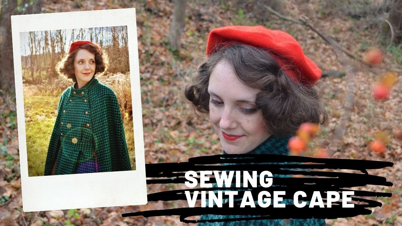 Vintage inspired cape ~ Sew with me